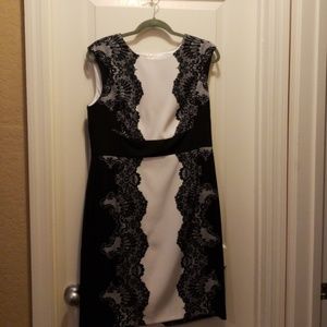 Beautiful black and white dress